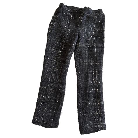 chanel tweed trousers